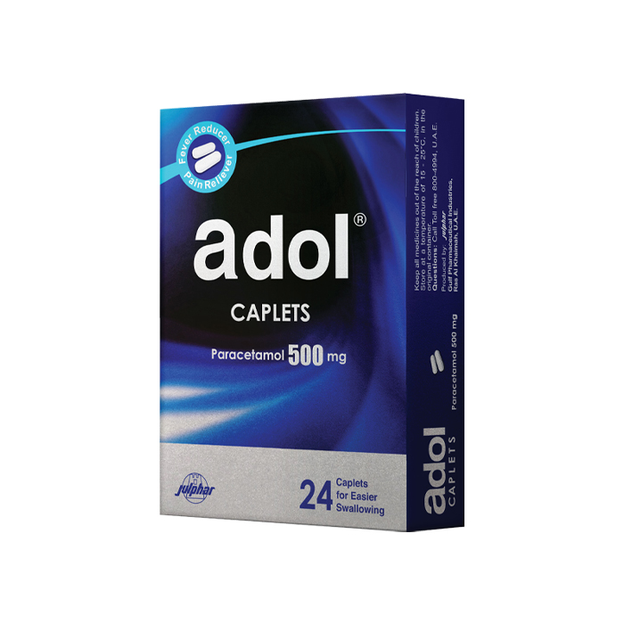 Picture of Adol 500 mg Caplets 24's